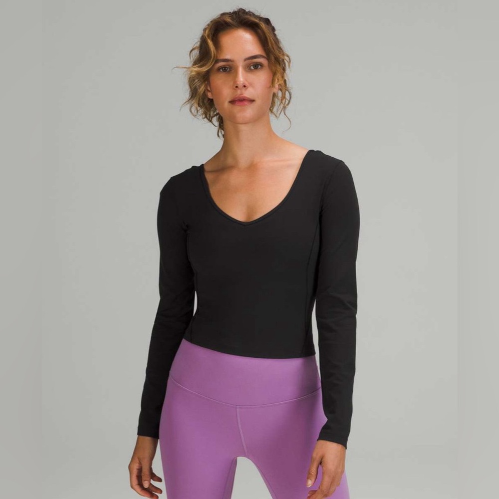 Lululemon Align long-sleeve shirt in black size 6